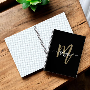 Black Gold Office Professional Notebook