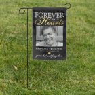 Black Gold Photo Memorial Tribute Garden Flag