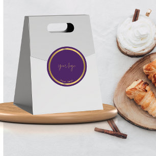 Black & gold premium chocolate business Sticker