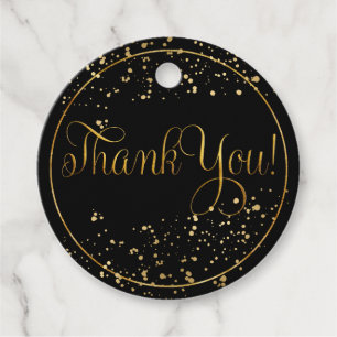 Black & Gold Product Thank You Tag