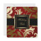 Black Gold Red Damask Holiday Party Invitations