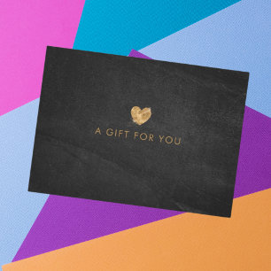 Black Gold Salon Store Business Gift Certificate