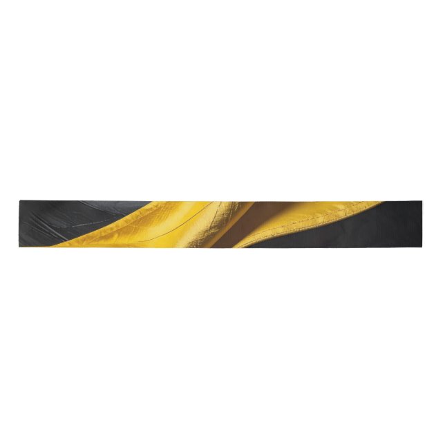 Black gold satin ribbon (Front)
