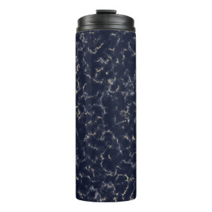 Black Gold Smoke Marble  Thermal Tumbler