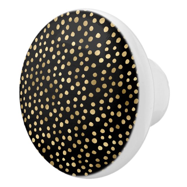  BLACK GOLD SPOT CUSTOM CERAMIC KNOB (Right)