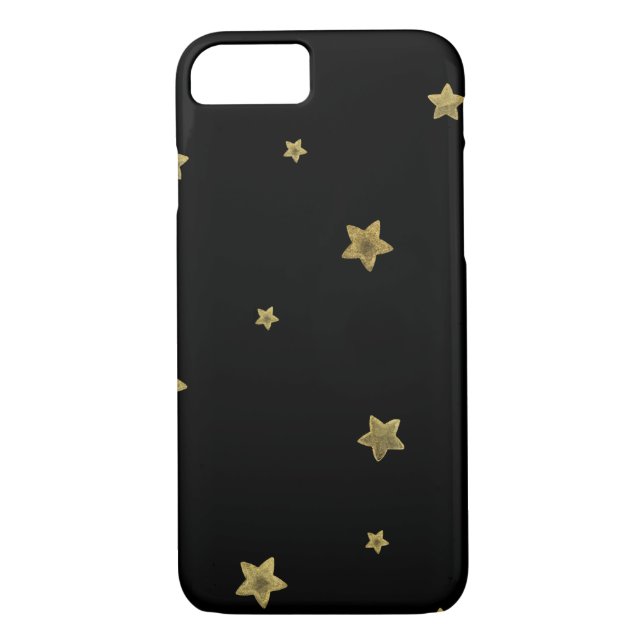 Black Gold Stars Case-Mate iPhone Case (Back)