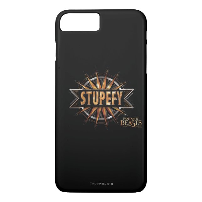 Black & Gold Stupefy Spell Graphic Case-Mate iPhone Case (Back)