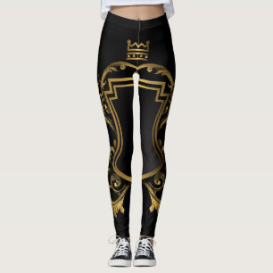 Black Gold Style Leggings