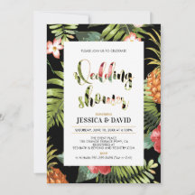 Black & Gold | Summer Wedding Shower Invitation