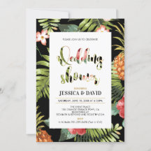Black & Gold | Summer Wedding Shower Invitation