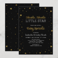 Black & Gold | Twinkle Little Star Baby Sprinkle