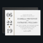 Black & Gold Typography | Custom Wedding Magnetic Invitation<br><div class="desc">Create your own "Black & Gold Typography | Custom Wedding" magnetic cards by Eugene Designs.</div>
