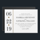 Black & Gold Typography | Custom Wedding Magnetic Invitation<br><div class="desc">Create your own "Black & Gold Typography | Custom Wedding" magnetic cards by Eugene Designs.</div>