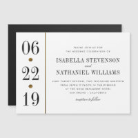 Black & Gold Typography | Custom Wedding