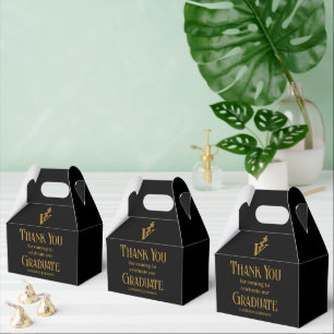 Black Gold Veterinary School Graduation Party Favour Box