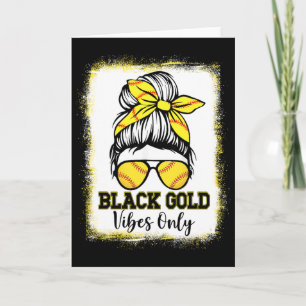 Black Gold Vibes Only Softll Shirt Women Leopard S Card