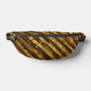 Black Gold Vintage Art Deco Trendy Collection Bum Bags