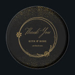 Black & Gold Wedding Favours Magnet<br><div class="desc">Black & Gold Wedding Favours Magnet</div>