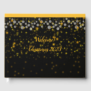 Black & Gold Welcom Guestbook 2023