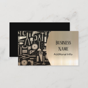 Black & Gold Workshop Tools  Business Card