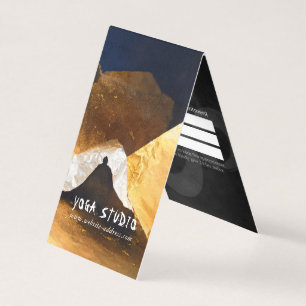 Black Gold Yoga Meditation Instructor Reiki Master Business Card