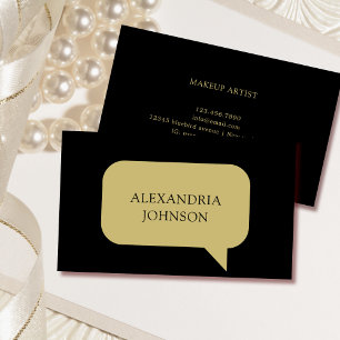 black & golden classic unique customisable business card