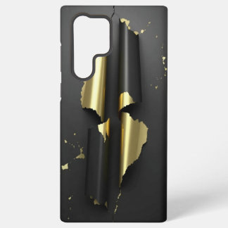 Black & Golden yellow Samsung Galaxy S23 phone 🥇 Case