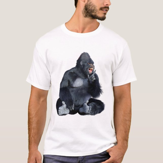 Black Gorilla Ape T-Shirt (Front)