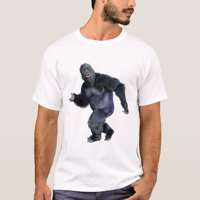 Black Gorilla Ape T-Shirt (Front)