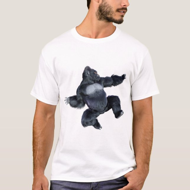 Black Gorilla Ape T-Shirt (Front)