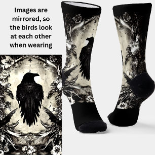 Black Goth with Crow Socks