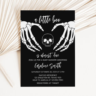 Black Gothic Baby Shower Invitation