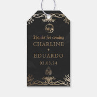 Black Gothic Fantasy Gold Ivy Wedding