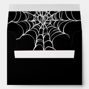 Black Gothic Halloween Wedding Envelope
