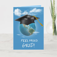 Black Graduation Cap on Planet Earth