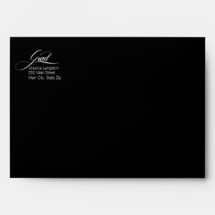 Black Graduation Envelope
