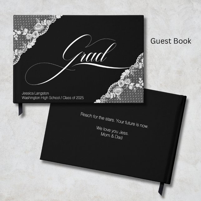Black Graduation Guest Book (Creator Uploaded)