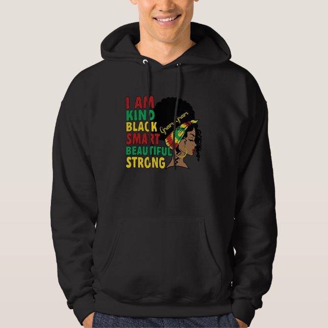 Black Gram Gram Grandma African American  1 Hoodie (Front)