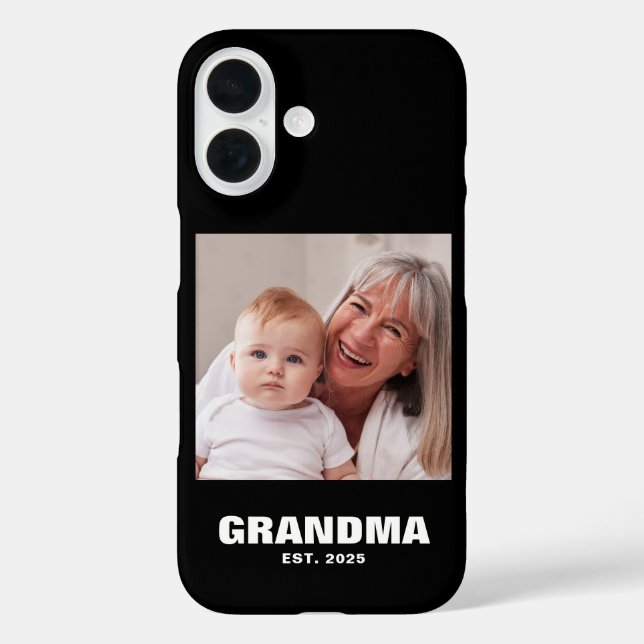 Black Grandma Established Bold Photo Case-Mate iPhone Case (Back)