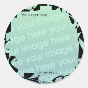 Black Graphic Border- Make Your Own Stickers