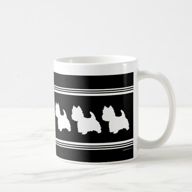 Black Graphic Coffee Mug (Right)