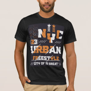 Black Graphic Design T-Shirt Stylish Streetwear