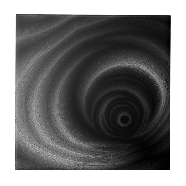 Black Gravity Ceramic Tile (Front)