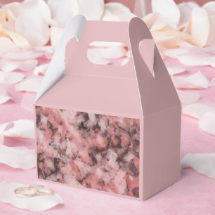 Black Gray Pink White Modern Geometric Abstract Favour Box