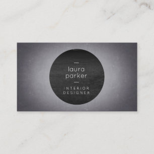 Black Gray Watercolor Splatter Chalkboard Teacher Business Card