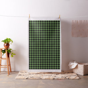 Black Green Buffalo Plaid Pattern   Lumberjack Fabric