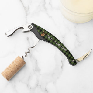 Black Green Cool Buffalo Lumberjack Plaid Pattern Corkscrew
