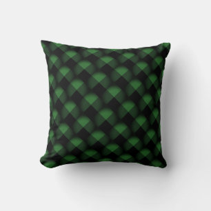 Black Green Pillow