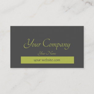 Black Green Professional Minimalist Business Card