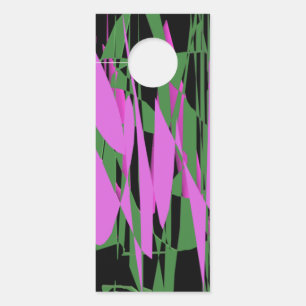 Black green purple colours  door hanger
